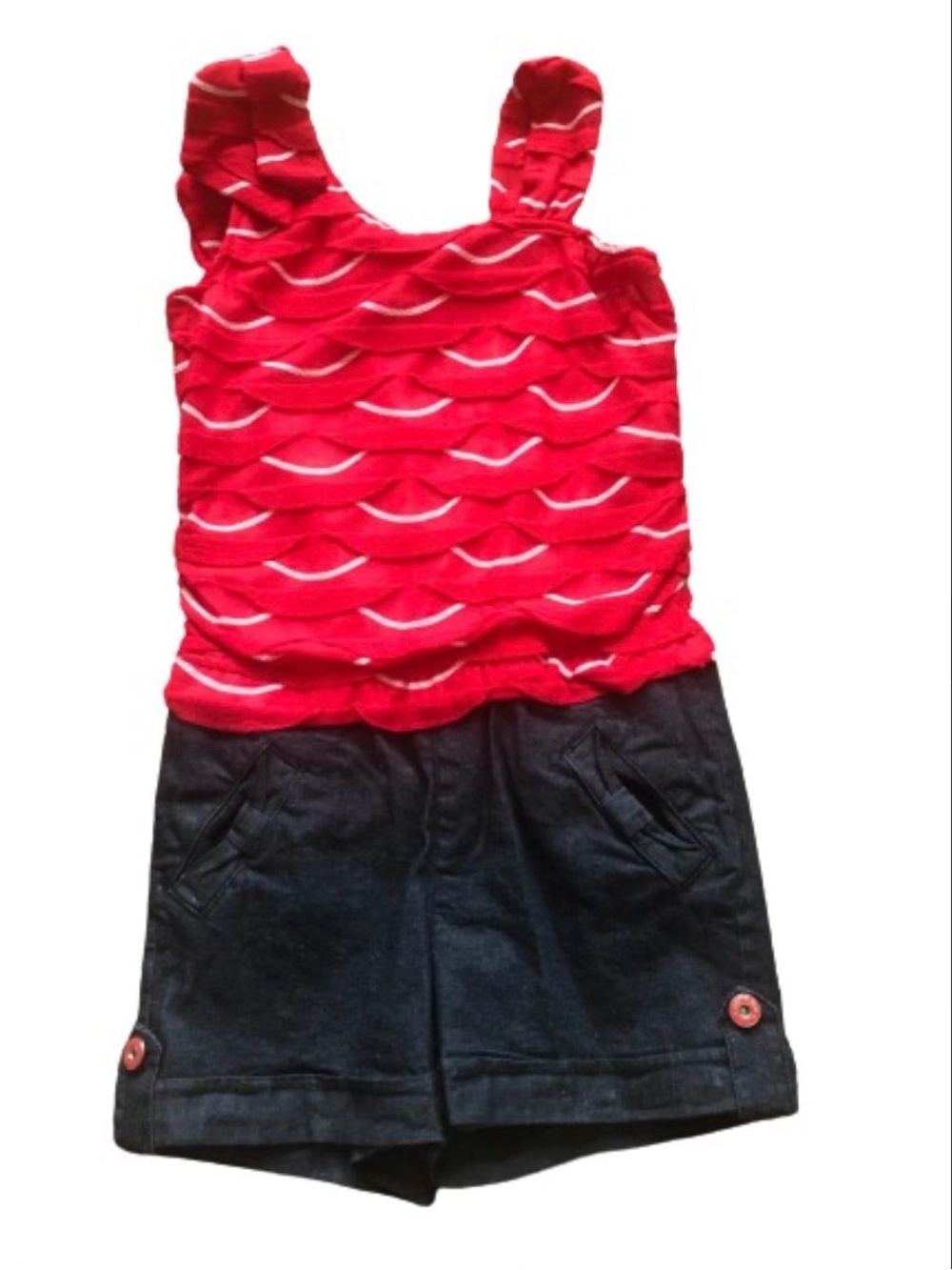 Jolt Girls Strappy Romper Dress